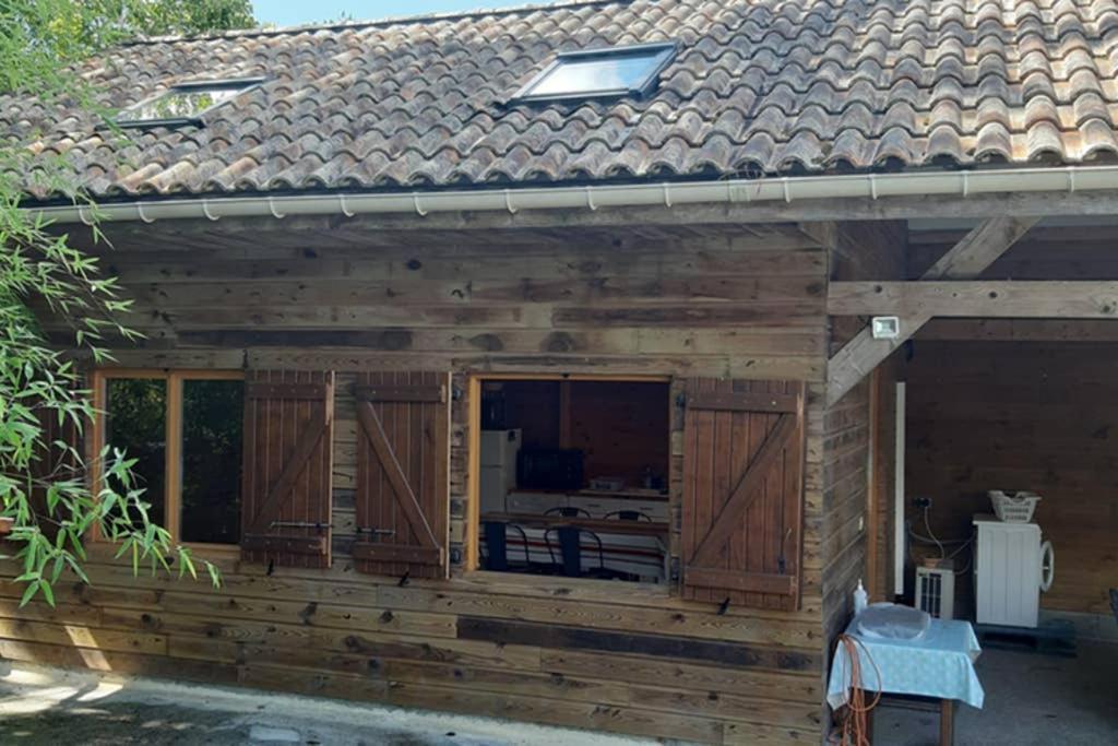 La Cabane Au Fond Du Jardin Arsac Exterior foto